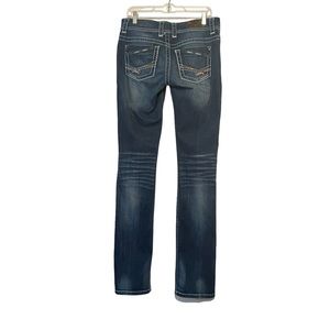 BKE Payton Distressed Women’s Low Rise  Jeans Size 28 XXL( XX Long ) Blue